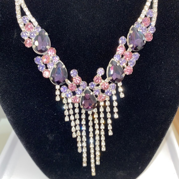 Cocktail Necklace/Earrings Set - Picture 2 of 9